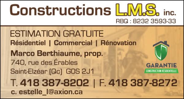 Constructions L.M.S. inc.